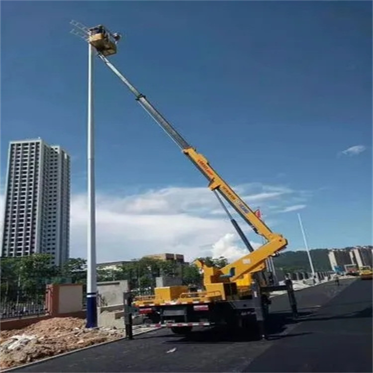 中江维修路灯的曲臂升降车出租